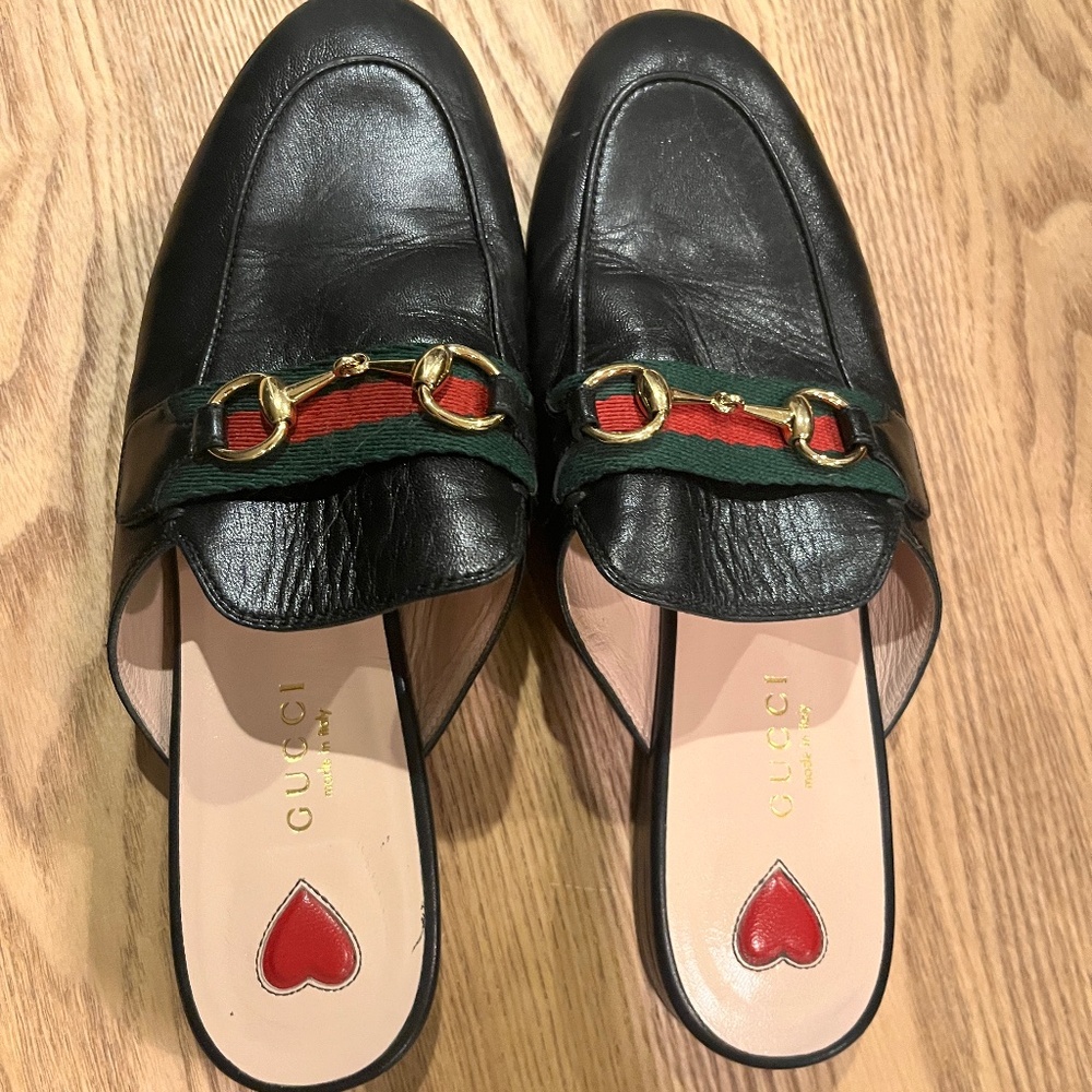 Kids Gucci leather mule